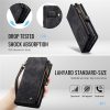 6601146715B-7 CASEME For Google Pixel 9a Case 2-in-1 Detachable Magnetic Zipper Wallet Vegan Leather Flip Cover