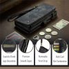6601146715B-8 CASEME For Google Pixel 9a Case 2-in-1 Detachable Magnetic Zipper Wallet Vegan Leather Flip Cover