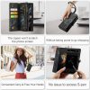 660114804A-7 CASEME For Samsung Galaxy Z Fold4 Case 2-in-1 Detachable Magnetic Zipper Wallet Vegan Leather Flip Cover