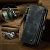 660114804A-8 CASEME For Samsung Galaxy Z Fold4 Case 2-in-1 Detachable Magnetic Zipper Wallet Vegan Leather Flip Cover