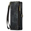 660114804A-9 CASEME For Samsung Galaxy Z Fold4 Case 2-in-1 Detachable Magnetic Zipper Wallet Vegan Leather Flip Cover