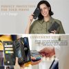 CASEME For iPhone 14 Pro Max Case 2-in-1 Detachable Magnetic Zipper Wallet Vegan Leather Flip Cover
