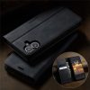 CASEME For iPhone 16 Case RFID Blocking Wallet Calf Texture Vegan Leather Flip Cover