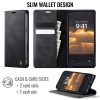 CASEME For iPhone 16 Plus Case RFID Blocking Wallet Calf Texture Vegan Leather Flip Cover