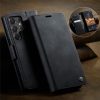 6601159795B-11 CASEME For Samsung Galaxy S22 Ultra Case RFID Blocking Wallet Calf Texture Vegan Leather Flip Cover