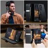 6601159795B-12 CASEME For Samsung Galaxy S22 Ultra Case RFID Blocking Wallet Calf Texture Vegan Leather Flip Cover
