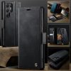 6601159795B-7 CASEME For Samsung Galaxy S22 Ultra Case RFID Blocking Wallet Calf Texture Vegan Leather Flip Cover