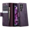 6601159795E-1 CASEME For Samsung Galaxy S22 Ultra Case RFID Blocking Wallet Calf Texture Vegan Leather Flip Cover