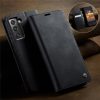 CASEME For Samsung Galaxy S22 Case RFID Blocking Wallet Calf Texture Vegan Leather Flip Cover