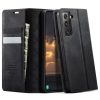 CASEME For Samsung Galaxy S22 Case RFID Blocking Wallet Calf Texture Vegan Leather Flip Cover