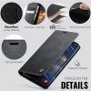 CASEME For Samsung Galaxy S22 Case RFID Blocking Wallet Calf Texture Vegan Leather Flip Cover