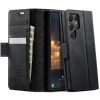 CASEME For Samsung Galaxy S24 Ultra Case RFID Blocking Wallet Calf Texture Vegan Leather Flip Cover