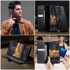 CASEME For Samsung Galaxy S24 Ultra Case RFID Blocking Wallet Calf Texture Vegan Leather Flip Cover