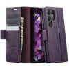 CASEME For Samsung Galaxy S24 Ultra Case RFID Blocking Wallet Calf Texture Vegan Leather Flip Cover