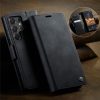 CASEME For Samsung Galaxy S25 Ultra Case RFID Blocking Wallet Calf Texture Vegan Leather Flip Cover