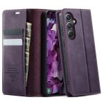 CASEME For Samsung Galaxy S23 FE Case RFID Blocking Wallet Calf Texture Vegan Leather Flip Cover