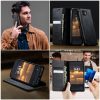 6601160820A-12 CASEME For iPhone 12 Mini Case RFID Blocking Wallet Calf Texture Vegan Leather Flip Cover