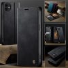 6601160820A-7 CASEME For iPhone 12 Mini Case RFID Blocking Wallet Calf Texture Vegan Leather Flip Cover