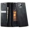 CASEME For iPhone 12 Pro / iPhone 12 Case RFID Blocking Wallet Calf Texture Vegan Leather Flip Cover