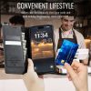 CASEME For iPhone 13 Pro Max Case RFID Blocking Wallet Calf Texture Vegan Leather Flip Cover