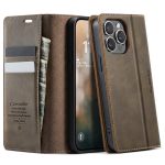 CASEME For iPhone 13 Pro Case RFID Blocking Wallet Calf Texture Vegan Leather Flip Cover