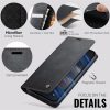 CASEME For iPhone 13 Mini Case RFID Blocking Wallet Calf Texture Vegan Leather Flip Cover