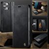 CASEME For iPhone 16 Pro Max Case RFID Blocking Wallet Calf Texture Vegan Leather Flip Cover