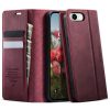 CASEME For iPhone 17e / iPhone 16e Case RFID Blocking Wallet Calf Texture Vegan Leather Flip Cover