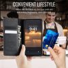 CASEME For iPhone 17e / iPhone 16e Case RFID Blocking Wallet Calf Texture Vegan Leather Flip Cover