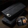 CASEME For iPhone 17e / iPhone 16e Case RFID Blocking Wallet Calf Texture Vegan Leather Flip Cover