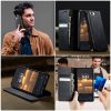 CASEME For iPhone 17e / iPhone 16e Case RFID Blocking Wallet Calf Texture Vegan Leather Flip Cover
