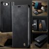 CASEME For iPhone 17e / iPhone 16e Case RFID Blocking Wallet Calf Texture Vegan Leather Flip Cover
