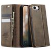 CASEME For iPhone 17e / iPhone 16e Case RFID Blocking Wallet Calf Texture Vegan Leather Flip Cover