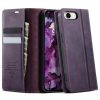 CASEME For iPhone 17e / iPhone 16e Case RFID Blocking Wallet Calf Texture Vegan Leather Flip Cover