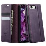 CASEME For iPhone 17e / iPhone 16e Case RFID Blocking Wallet Calf Texture Vegan Leather Flip Cover