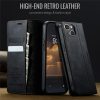CASEME For iPhone 14 Case RFID Blocking Wallet Calf Texture Vegan Leather Flip Cover