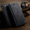 CASEME For iPhone 15 Plus Case RFID Blocking Wallet Calf Texture Vegan Leather Flip Cover