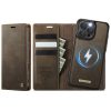 6601166106C-1 CASEME iPhone 16 Pro Max Case 2-in-1 Detachable Wallet Vegan Leather Flip Cover - Compatible with MagSafe