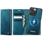 CASEME iPhone 16 Pro Max Case 2-in-1 Detachable Wallet Vegan Leather Flip Cover - Compatible with MagSafe
