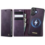 CASEME iPhone 16 Plus Case 2-in-1 Detachable Wallet Vegan Leather Flip Cover - Compatible with MagSafe