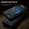 6601166406A-10 CASEME iPhone 17e / 16e Case 2-in-1 Detachable Wallet Vegan Leather Flip Cover - Compatible with MagSafe