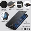 6601166406A-9 CASEME iPhone 17e / 16e Case 2-in-1 Detachable Wallet Vegan Leather Flip Cover - Compatible with MagSafe