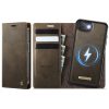 6601166406B-1 CASEME iPhone 17e / 16e Case 2-in-1 Detachable Wallet Vegan Leather Flip Cover - Compatible with MagSafe