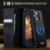 6601166413A-4 CASEME iPhone 15 Pro Case 2-in-1 Detachable Wallet Vegan Leather Flip Cover - Compatible with MagSafe