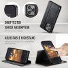 6601166413A-5 CASEME iPhone 15 Pro Case 2-in-1 Detachable Wallet Vegan Leather Flip Cover - Compatible with MagSafe
