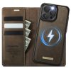 6601166413B-1 CASEME iPhone 15 Pro Case 2-in-1 Detachable Wallet Vegan Leather Flip Cover - Compatible with MagSafe