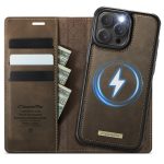 CASEME iPhone 15 Pro Case 2-in-1 Detachable Wallet Vegan Leather Flip Cover - Compatible with MagSafe