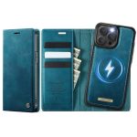 CASEME iPhone 15 Pro Max Case 2-in-1 Detachable Wallet Vegan Leather Flip Cover - Compatible with MagSafe