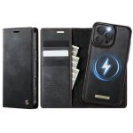 CASEME iPhone 16 Pro Case 2-in-1 Detachable Wallet Vegan Leather Flip Cover - Compatible with MagSafe