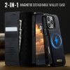 6601166482A-4 CASEME iPhone 16 Pro Case 2-in-1 Detachable Wallet Vegan Leather Flip Cover - Compatible with MagSafe